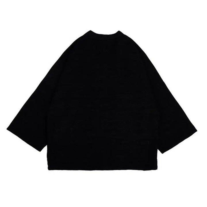 Kimono noir à manches larges. Vêtements de style japonais. Notre collection de kimonos modernes et traditionnels.