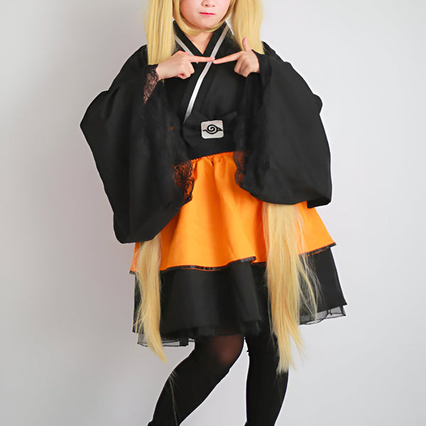 Kimono Naruto pour cosplay, style japonais moderne. Vêtements traditionnels adaptés pour les fans d'anime. Découvrez notre collection de kimonos uniques!